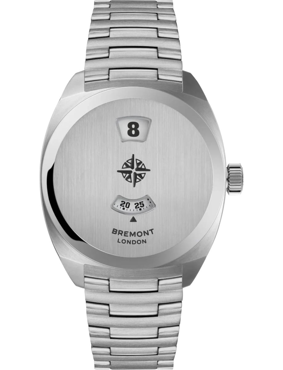 Terra Nova 35mm Jumping Hour in Steel on Steel Bracelet with Steel Dial