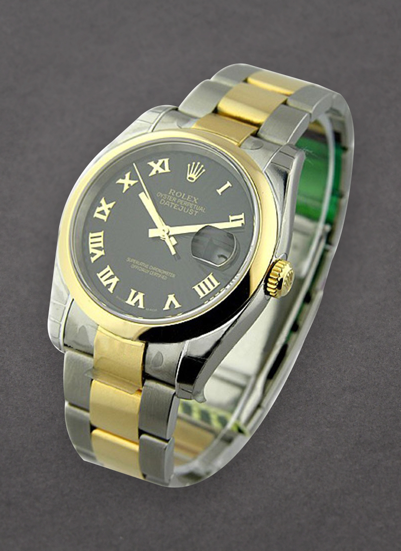 Rolex Unworn Datejust 36mm in Steel with Yellow Gold Smooth Bezel