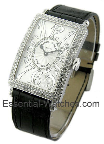 1000 QZ Franck Muller Long Island - Men's White Gold | Essential