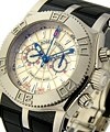 Easy Diver Chronograph White Gold on Rubber Strap