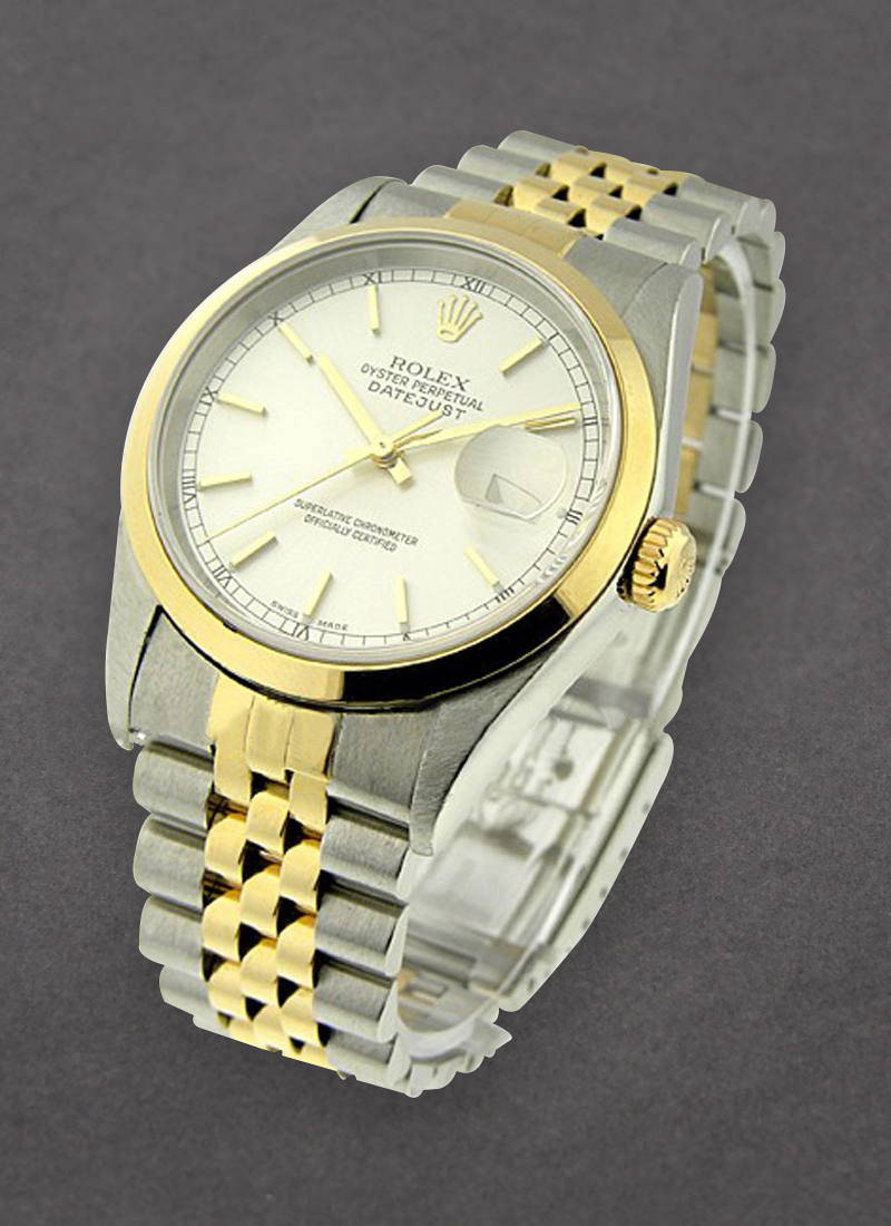 Pre-Owned Rolex Men's 2-Tone Datejust 36mm Ref.16203 with Domed Bezel