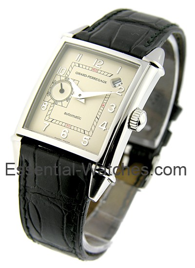 25830ivory Girard Perregaux Vintage 45 Steel on Strap | Essential Watches