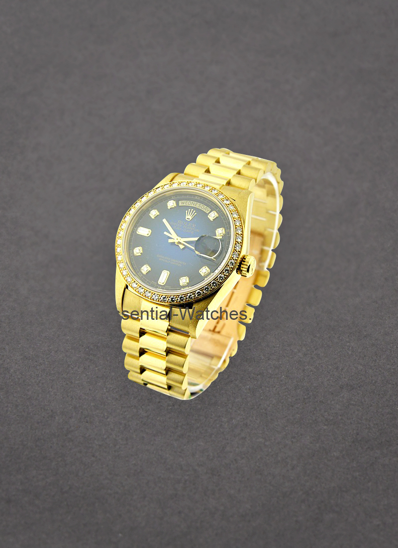 Pre-Owned Rolex President - 36mm - Yellow Gold - Diamond Bezel