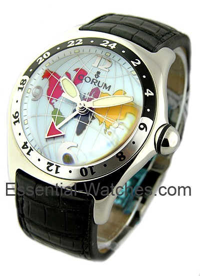 Corum Bubble GMT Large Size in Steel