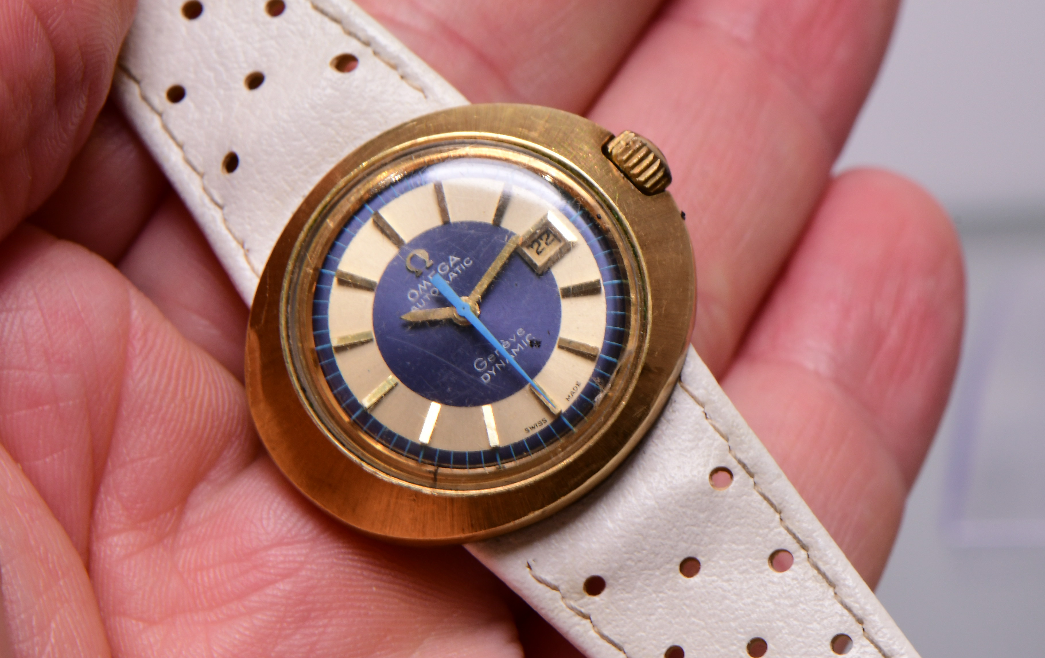 Omega Geneve Dynamic Automatic YG Plated - Original Strap and Buckle