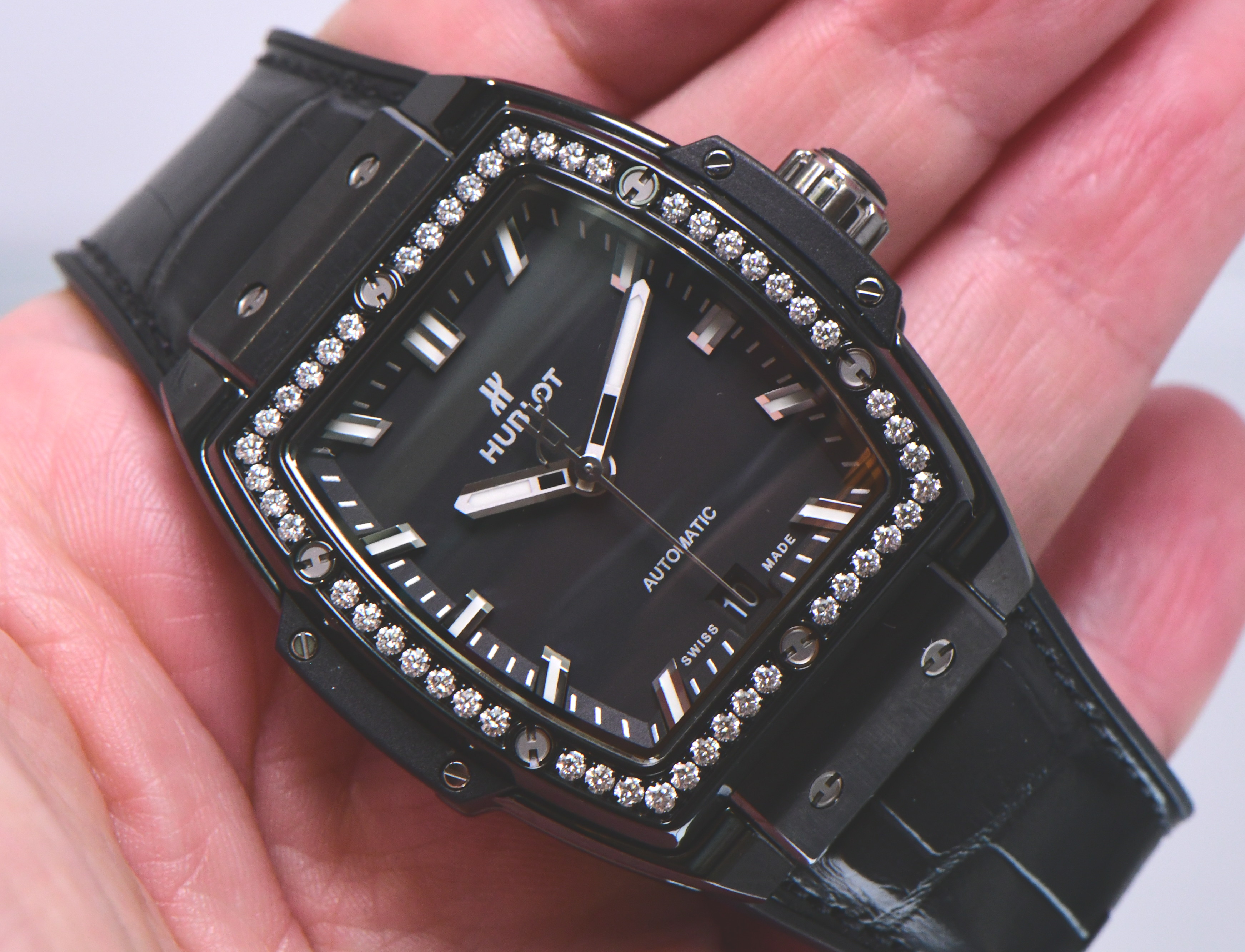 Hublot Spirit of Big Bang 39mm Diamond Bezel - on Strap
