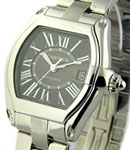 Roadster 43mm Automatic in Stainless Steel on Stainless Steel Bracelet with Black Roman Dial