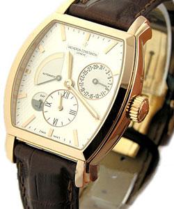 Royal Eagle Power Reserve Dual Time in Rose Gold Rose Gold on Strap with Silver Dial - MINT CONDITION