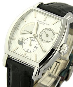 Royal Eagle  Dual Time Power Reserve in White Gold White Gold on Strap with Silver Dial