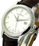 Master Control in Steel on Brown Alligator Leather Strap with Silver Dial