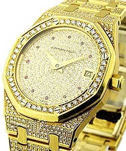 Men's Royal Oak with Factory Diamonds Pave Bracelet, Case and Dial