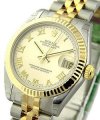 Datejust 2-Tone Midsize on Jubilee Bracelet with Champagne Roman Dial