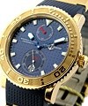 Maxi Marine Diver Chronometer Rose Gold on Blue Strap - Limited Edition