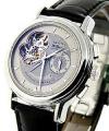 El Primero Chronomaster T Open Power Reserve in Steel on Black Alligator Leather Strap with Silver Dial