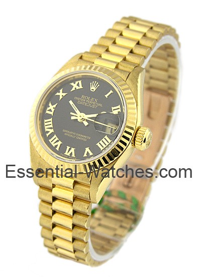 Pre-Owned Rolex President in Yellow Gold with Fluted Bezel