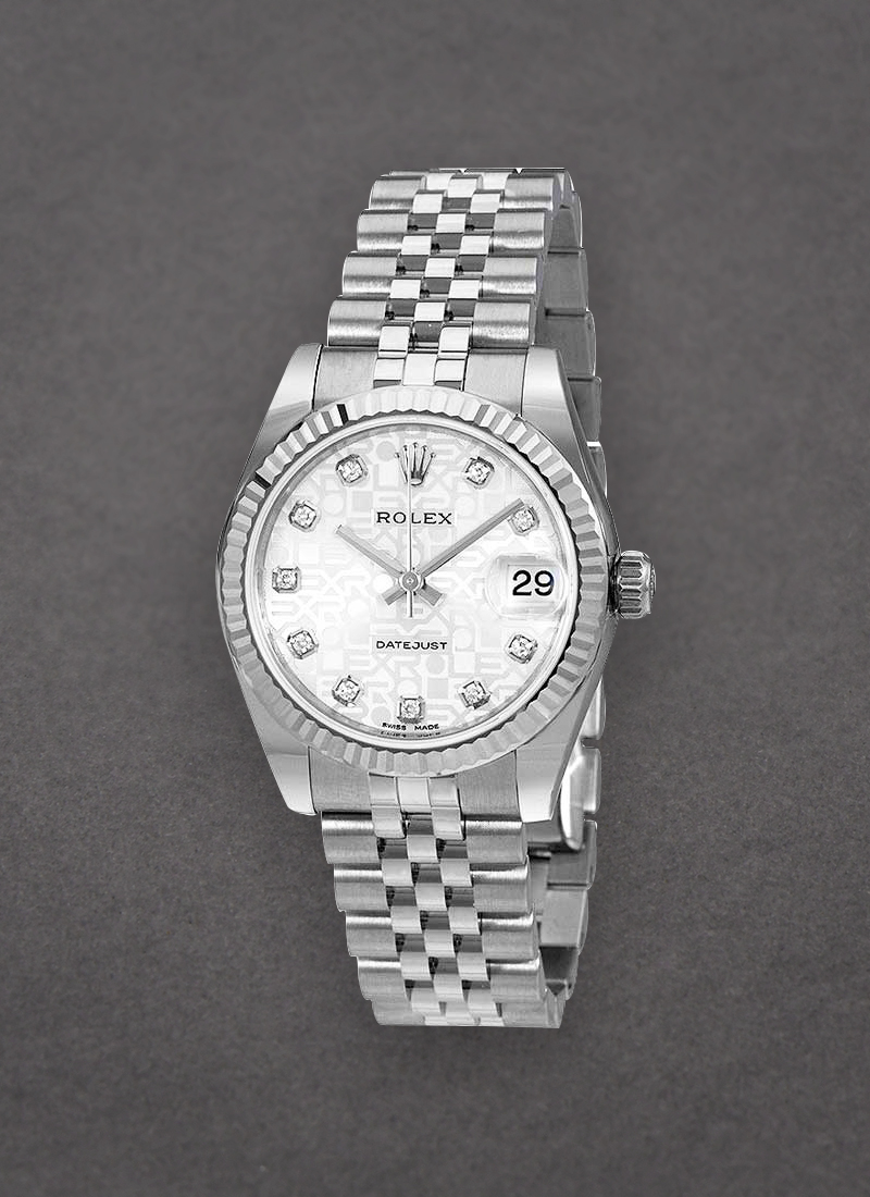 Rolex Unworn Datejust 31mm Midsize in Steel with Fluted Bezel