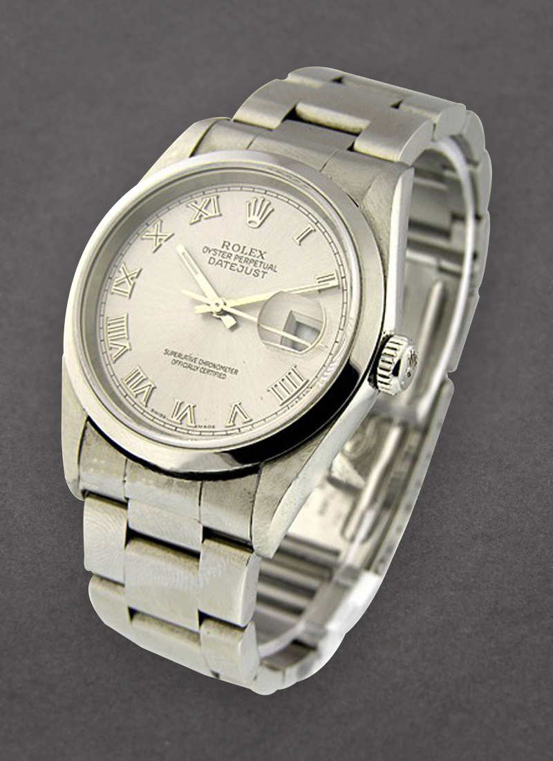 Pre-Owned Rolex Datejust 36mm in Steel with Smooth Bezel