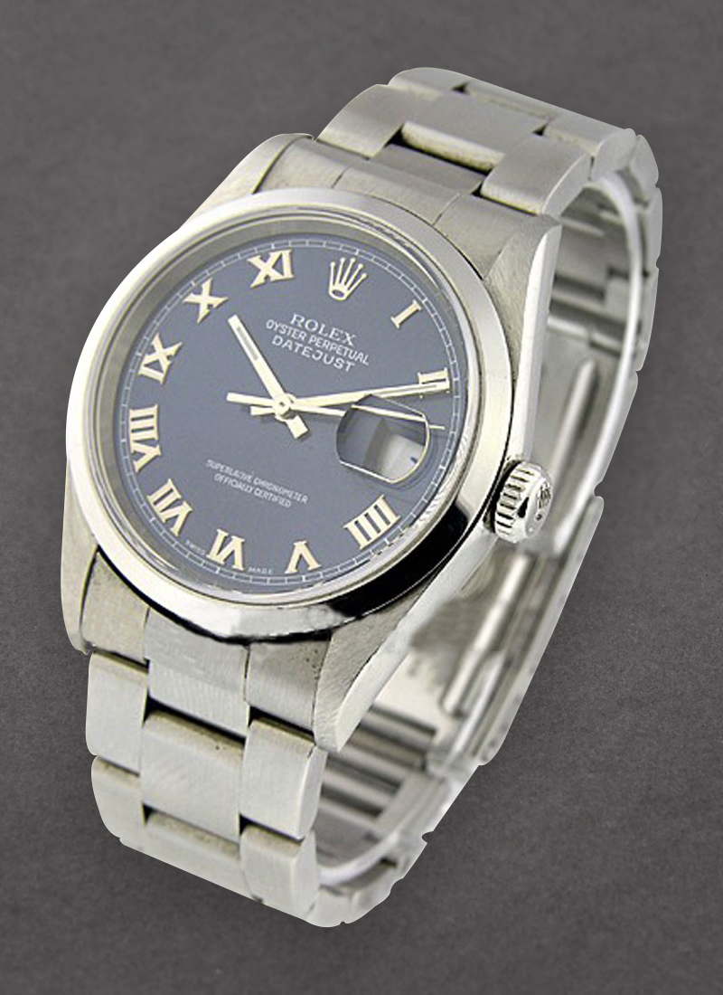 Pre-Owned Rolex Datejust 36mm in Steel with Smooth Bezel