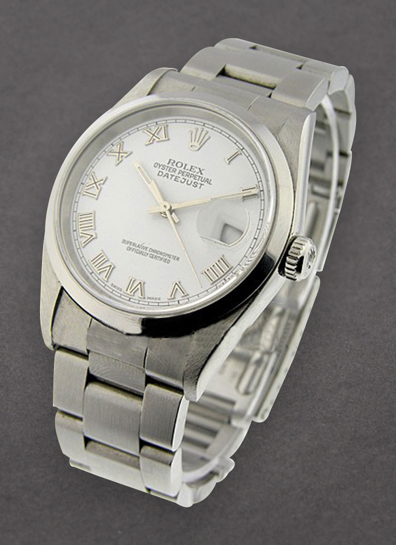 Pre-Owned Rolex Datejust 36mm in Steel with Smooth Bezel