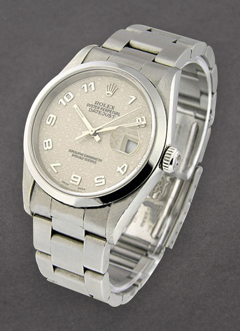 Pre-Owned Rolex Datejust 36mm in Steel with Smooth Bezel