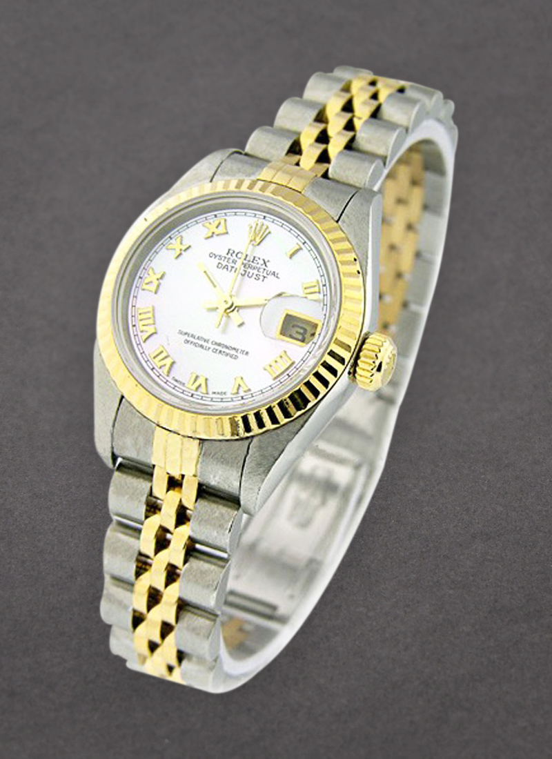 Pre-Owned Rolex Lady's Datejust 26mm in Steel and Yellow Gold Fluted Bezel