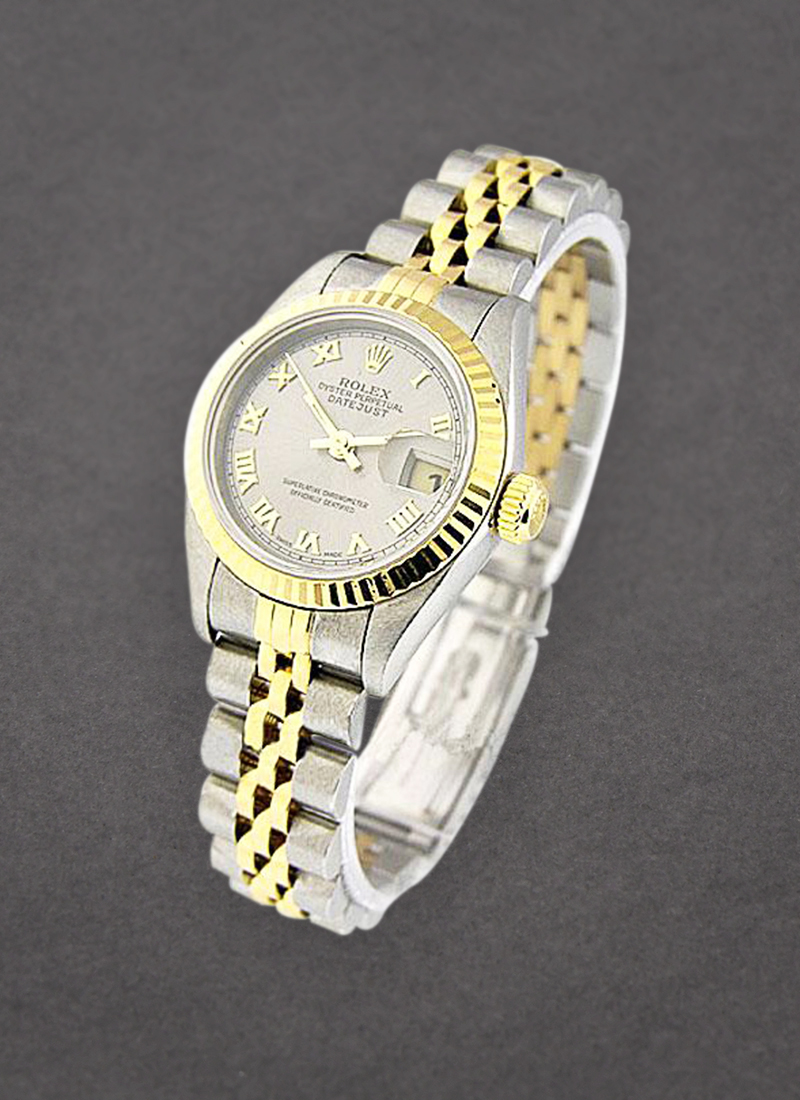 Pre-Owned Rolex Datejust 26mm in Steel and Yellow Gold Fluted Bezel