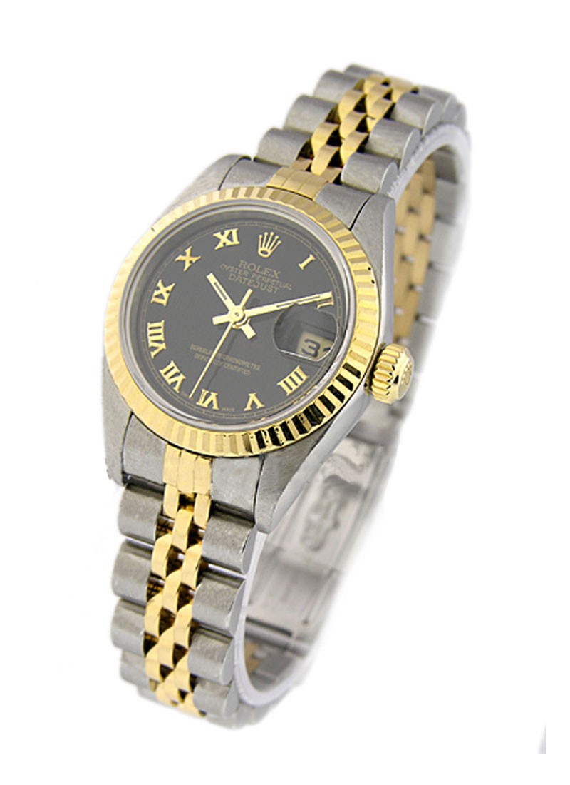 Pre-Owned Rolex Lady's 2-Tone Datejust in Steel and Yellow Gold Fluted Bezel