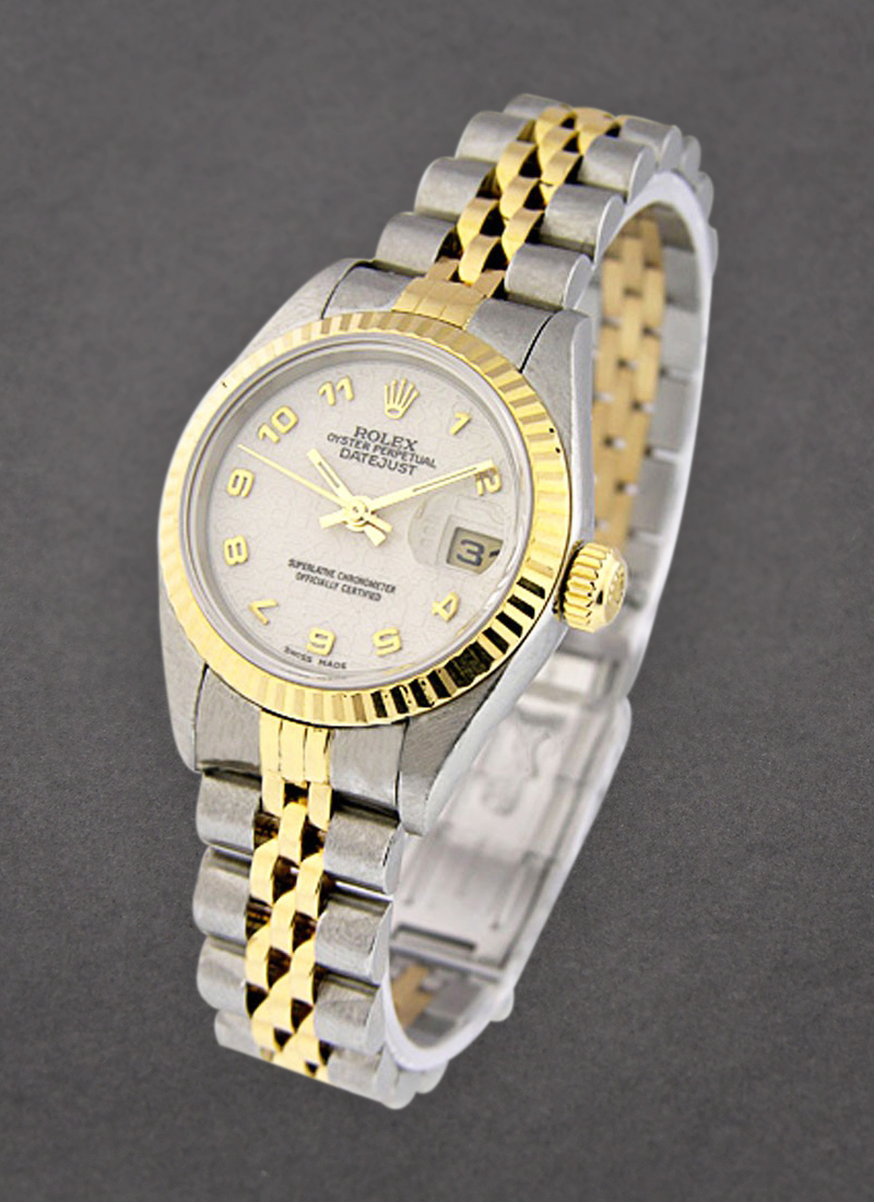 Pre-Owned Rolex Lady's 2-Tone Datejust in Steel and Yellow Gold Fluted Bezel