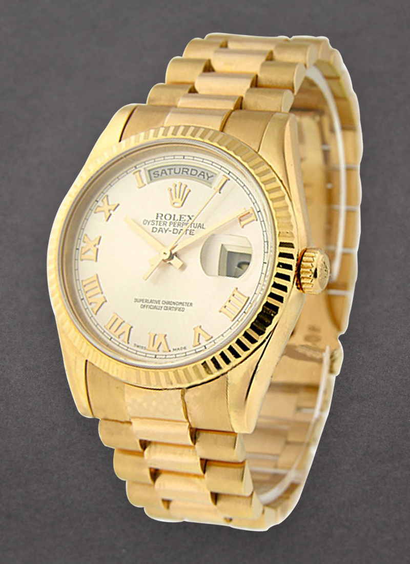 Pre-Owned Rolex Presidential in Rose Gold with Fluted Bezel