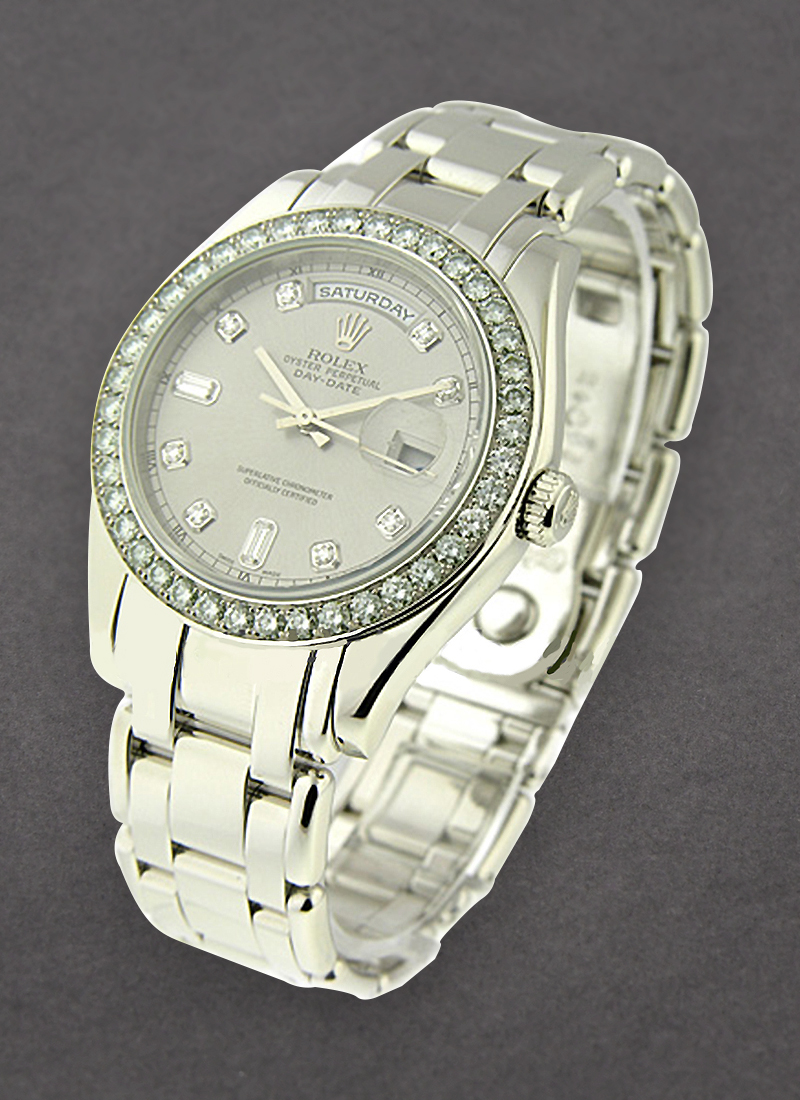 Pre-Owned Rolex Masterpiece  Day Date in Platinum with Diamond Bezel