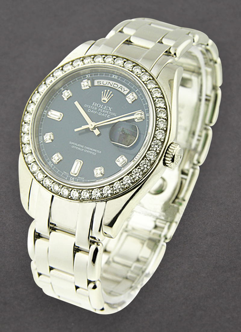 Pre-Owned Rolex Masterpiece Day Date with Platinum Diamond Bezel