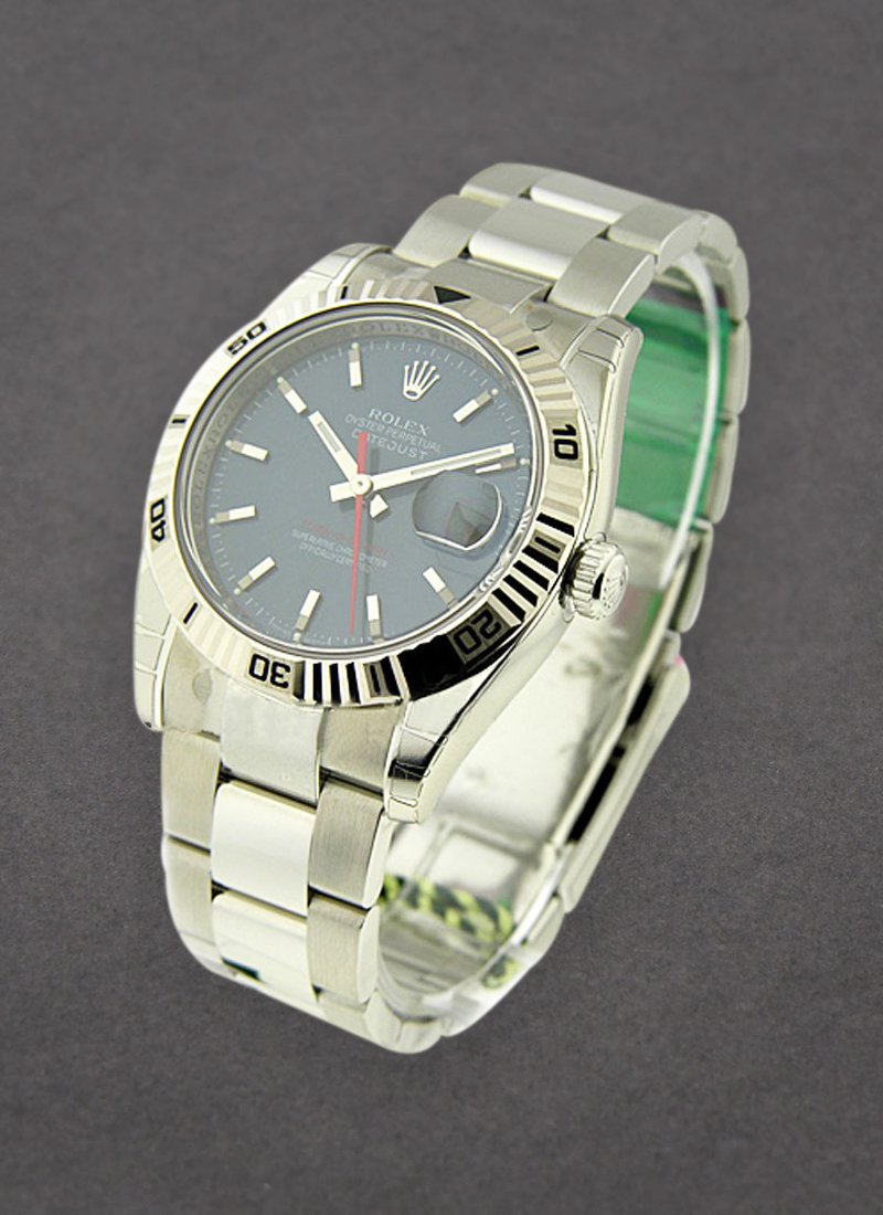 Pre-Owned Rolex Datejust 36mm in Steel with White Gold Turn-O-graph Bezel