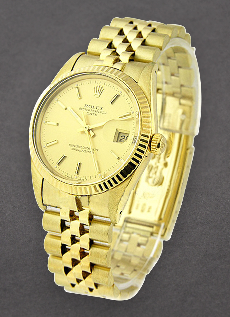 Pre-Owned Rolex Date 34mm - Yellow Gold