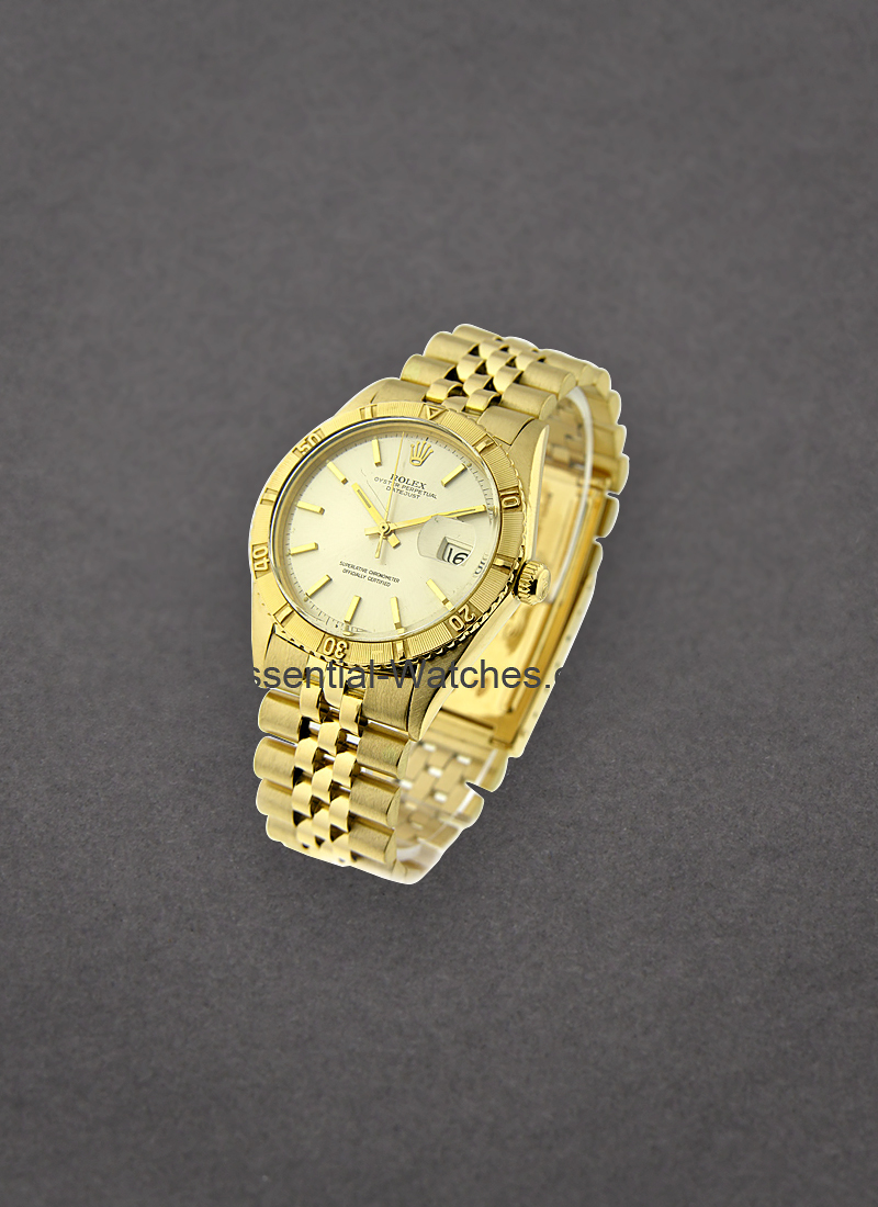 Pre-Owned Rolex Datejust 35mm in Yellow Gold with Turn O Graph Bezel-circa 1966