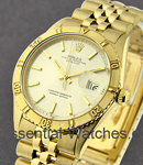 Datejust 35mm in Yellow Gold with Turn O Graph Bezel-circa 1966 on Yellow Gold Jubilee Bracelet with Silver Stick Dial