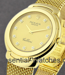 Cellini Cellissma in Yellow Gold on Bracelet with Champagne Diamond Dial