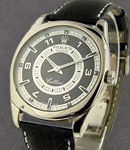 Cellini Danaos in White Gold on Black Crocodile Leather Strap with Silver and Black Dial