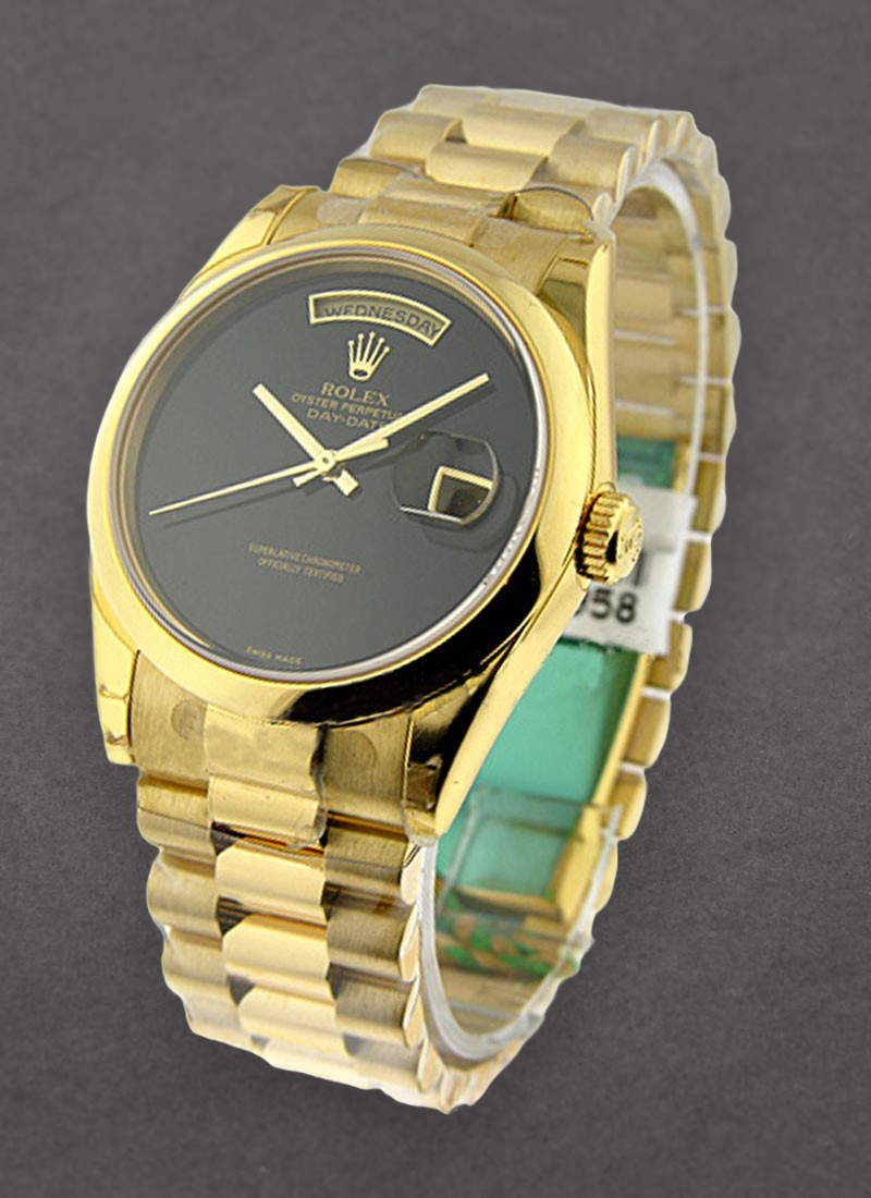 Rolex Unworn Day-Date President in Yellow Gold with Domed Bezel