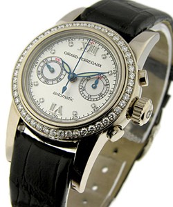 Lady's Collection - Diamond Bezel and Dial  White Gold on Strap