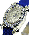  Oval Shape - Haute Joaillerie White Gold with Diamond Dial and Sapphire Bezel
