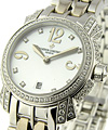 White Gold Lady's Malte Diamond Bezel and Case - WG Bracelet