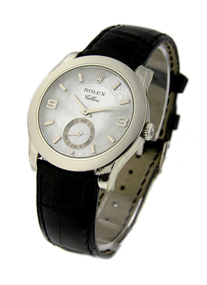 5240 6 used white mop Rolex Cellini Men s Models in Platinum