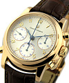 Sport Classique - Rattrapante Chronograph Rose Gold on Strap with Silver Dial