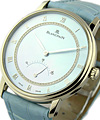 Villeret Ultra Slim 30 Seconds Retrograde White Gold with Blue  MOP Dial on Strap