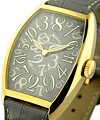  Crazy Hours  5850  Size Yellow Gold on Strap with Grey Dial