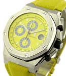 Offshore Royal Oak Chronograph Dial and Strap are Bright Yellow