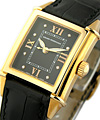Lady's Vintage 1945 Rose Gold on Strap with Black Diamond Dial