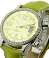 Master Compressor Automatic - Diamond Bezel Steel on Strap with Yellow Dial