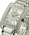 Your Hour with 2 Row Diamond Case White Gold on Bracelet with Pace Diamond Dial