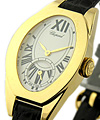 Lady's Classique Ovale Yellow Gold on Strap
